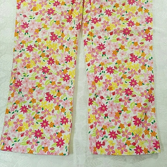 LILLY PULITZER Floral Capri Pants Size 4 - Picture 3 of 7